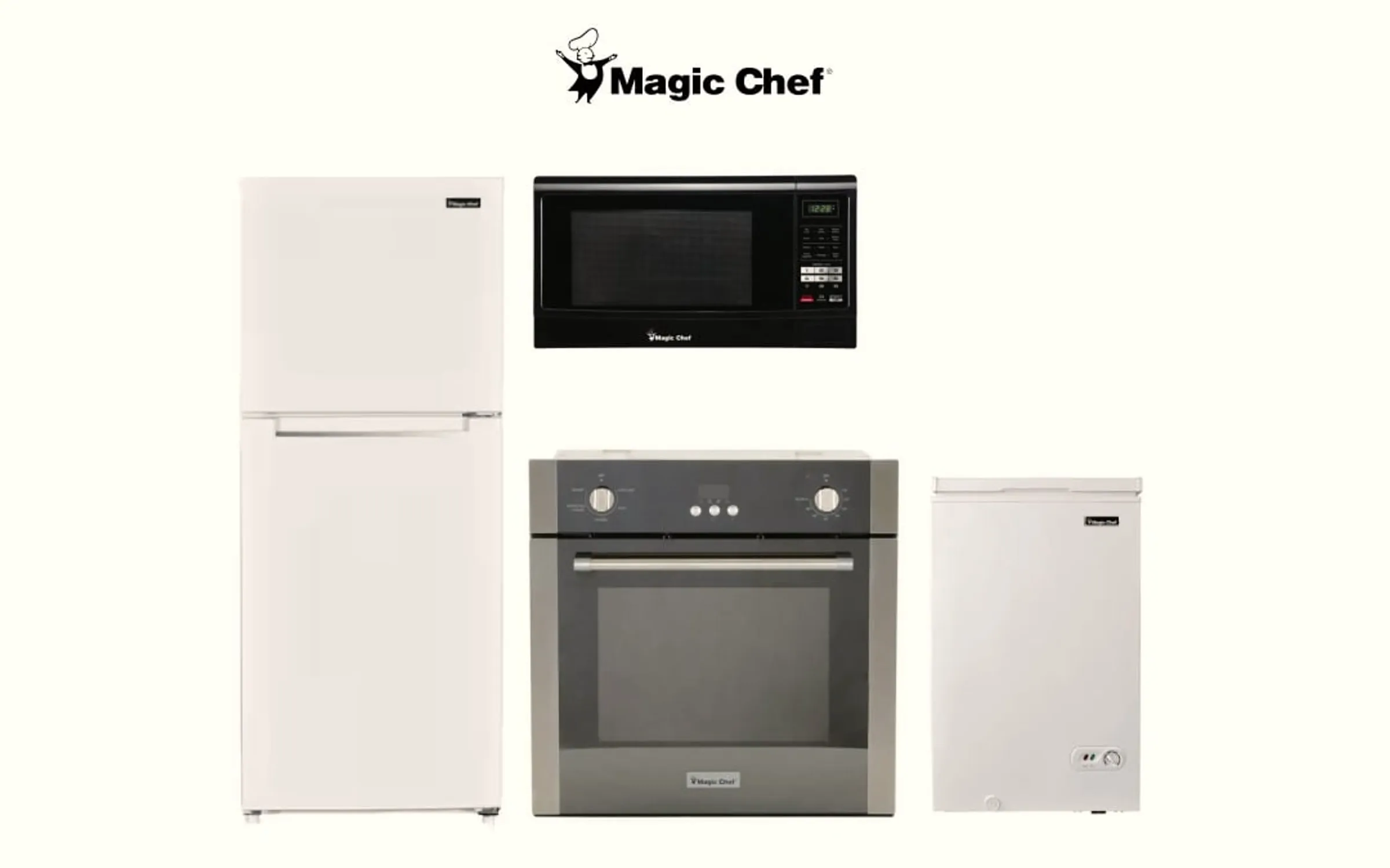 Magic Chef compact upright freezer with rear thermostat housing exposed during diagnostic in Fountain Valley CA